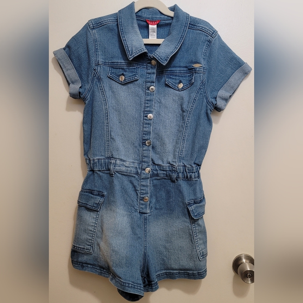 Guess Denim Romper Girls Size 14